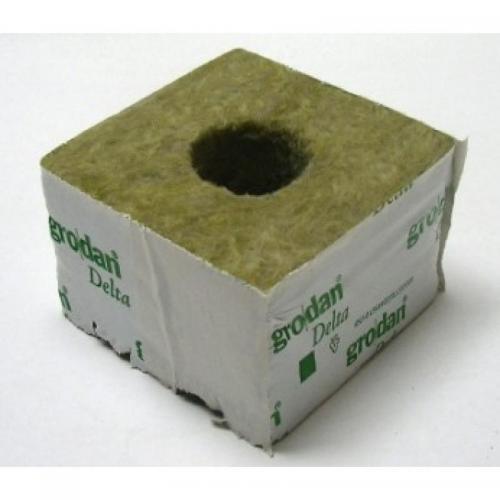 Grodan Steinwolle Kulturblock 10 x 10 x 6,5 cm groes Loch