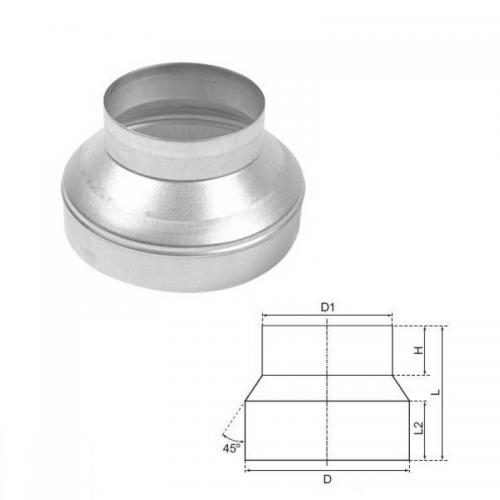 Reduzierstck 200 mm auf 100 mm